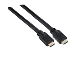 Sort EFB Elektronik HDMI-kabel på 2 m med to HDMI-A-stik, vist med stikenderne tydeligt fremme.