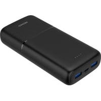 Powerbank med hurtig opladning, 3 porte, 20.000 mAh - Deltaco