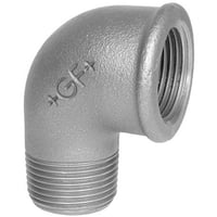 Georg Fischer vinkel 90 ° galvaniseret 1.1/2´´ muffe-nippel