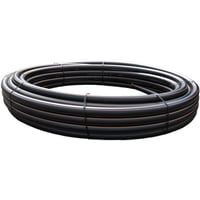 PE rr, PN10, SDR17, 40mm, 100 meter, sort med brun stribe - 100 meter