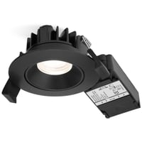 Billede af Nordtronic Velia Low Profile indbygningsspot, 230V, 5W, 2700K, CRI>95 rund, mat sort