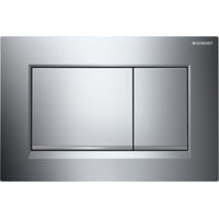 Geberit Sigma20 Squarebetjeningsplader, mat krom/krom