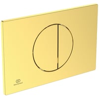 Ideal Standard OLEAS mekanisk kontrolplade, 230x7.5x150 mm, brstet guld
