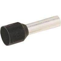 Elpress - Isoleret terminalrr, 1,5 mm / 10,0 mm, sort (farvekode TE) - 500 stk
