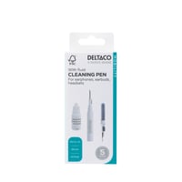 DELTACO Rensepen til hretelefoner, metal tip, brste, svamp, vske billede
