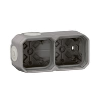 PLEXO 55 IP55 underlag 4 modul membran, gr