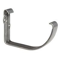 Plastmo konsoljern, halvrund 11", galvaniseret