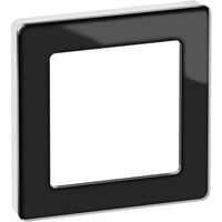 10 stk LK Fuga Pure designramme 1 modul i sort/hvid glas