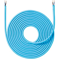 Stofledning, 4 meter, turkis billede