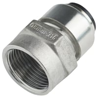Roth overgang, 15 x 1/2" mf, indstikfittings i rustfri stl
