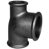 Sort tee m. muffer - 1" x 1" x "