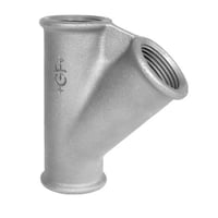 Galvaniseret Tee m. 45 skr afgrening - 1" x 1" x 1"