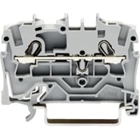 Gennemgangsklemme 2,5mm, 2-leder, gr - 550V, 22A