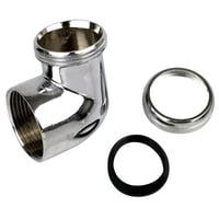 Aflbsvinkel til hndvask, forkromet, 1 1/4″ x 32 mm