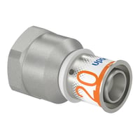 Uponor S-Press MLCP - Gevindovergang m. preskobling/muffe, 20 mm x 