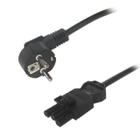 GST18 power cable, CEE 7/7 - GST18 female, black, 1m