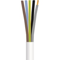 Ledning 3G1,0 H05VV-F, hvid, 50M - 50 meter