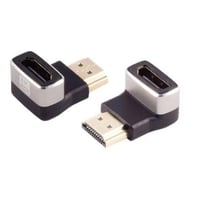 HDMI adapter, 90 vinklet ned, F-M, 8K 60Hz / 4K 120Hz
