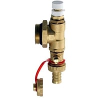 Danfoss FHF-EM - Endtestykke med manuel udluftning og aftapnings-/pfyldningsventil 1"