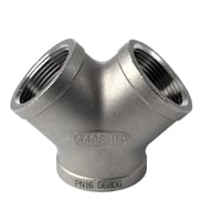 Y-stykke syrefast BSPP, diameter udvendig 43mm