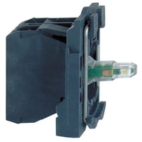 Lampetrykskrop med LED, hvid, 1NO, 24V AC/DC - ZB5AW0B11