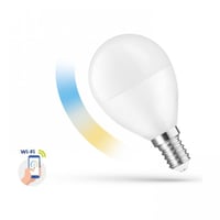 E14 5W smart home LED-pære P45, Tuya/Smart Life, 230V, 420 lumen, CCT, dæmpbar