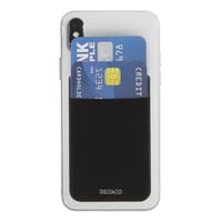 5: DELTACO Adhesive credit card holder, 3M adhesive, black