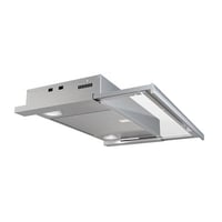 EXHAUSTO Emhætte ESL245AER, udtræksemhætte i elegant design med alufront, elektrisk spjæld, boostfunktion og potentialfrit relæ.