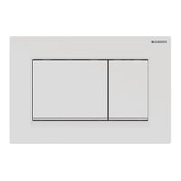 Geberit Sigma20 Square betjeningsplader, hvid/mat hvid