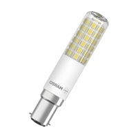OSRAM LED SLIM - LED-lyspære - klar finish - B15d - 8 W (tilsvarende 75 W) - klasse E - varmt hvidt lys - 2700 K