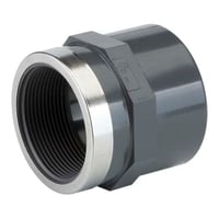 TP PVC-U d20x" overgang, muffe/nippel med indvendigt gevind