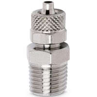 Push-on fitting, male stud taper, 10/8 tube - 1/4 thread, 1510 10/8-1/4 - Rapid Fitting