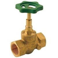 Sdeventil, muffe/muffe, med hndhjul, 1/2" - Broen