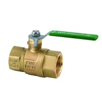 Kuglehane, 1/2", M/M, Blyfri Messing, L-greb
