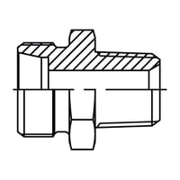 24 lige indskruning 10L, 1/4" NPT - Hydroscand