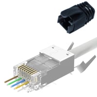 Lanview - Netværk-konnektor - RJ-45 (han) - S/UTP - CAT 6a/7 - booted (pakke med 25)