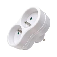 plug EU to 2French Type E, hvid