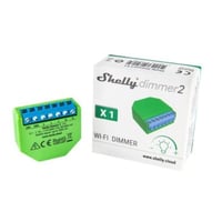 Shelly Dimmer 2 Dæmper 1 kanal Compatible with incandescent light bulbs (up to 40W) Overvarmebeskyttelse Overbelastningsbeskyt