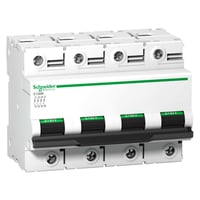 Automatsikring C120N, 4P, 80A, C-karakteristik, 10kA, 230/400V, Bredde 108mm