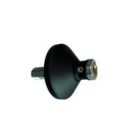 QuickBox forskruning, 1/2"x3/4", lige, med afsprring, sortlakeret