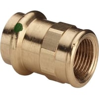 G3 Sanpress, 18 mm x ” overgangsstykke, presmuffe/muffe (Rp) – Viega