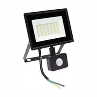 30W LED projektør med sensor, 6000K (kold hvid), sort - Kulør: Kold (restsalg)