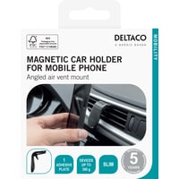Magnetic car holder angled air vent mount mobile black