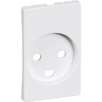 LK FUGA, Stikkontakt med jord, 1 modul, hvid med antibakteriel overflade - Lauritz Knudsen (restsalg)
