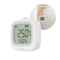 Sonoff LCD temperatur- og fugtighedssensor, Zigbee, IP65, batteri, SNZB-02WD billede