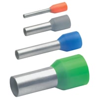 Terminalrr Isoleret 0,75 mm, L: 12/18 mm, hvid