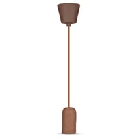 E27 pendel, brun beton, 5cm, uden lyskilde, max 60W