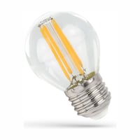Spectrum LED kronepære, E27, 5.5W, G45, kultråd, dæmpbar, 710 lumen, 2700K