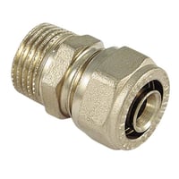 Alupex koblingsnippel, 20mm x 1/2" til alupex - Tiemme