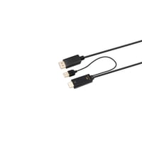 HDMI til DisplayPort konverterkabel, 1 meter, understtter 4K (4096x2160@60Hz), med USB-forstrkning